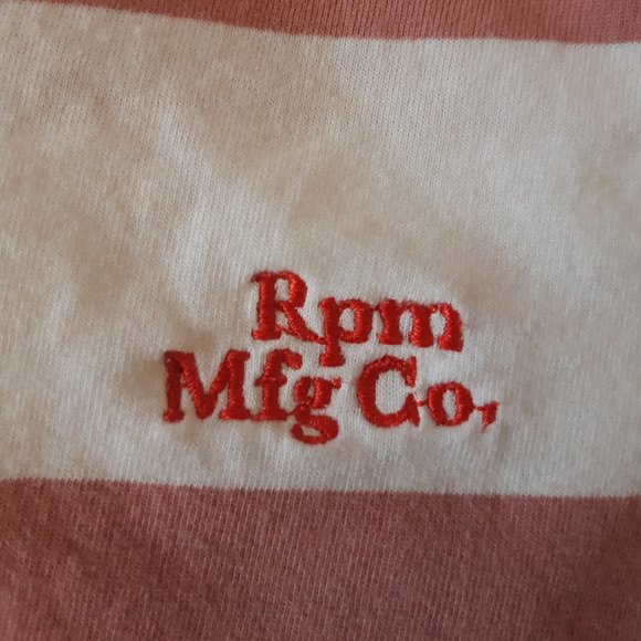 RPM Rose Stripe Tee size 10 - Picture 4 of 7